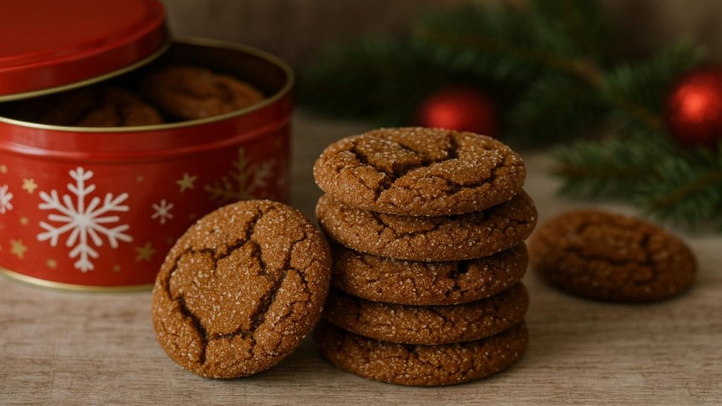 Soft and Chewy Molasses Spice Cookies for Christmas Tins